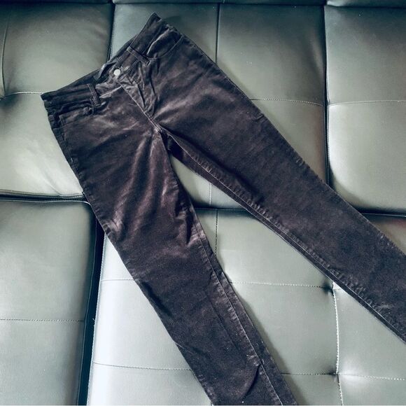 JOES JEANS BLACK VELVET PANTS - Picture 6 of 12